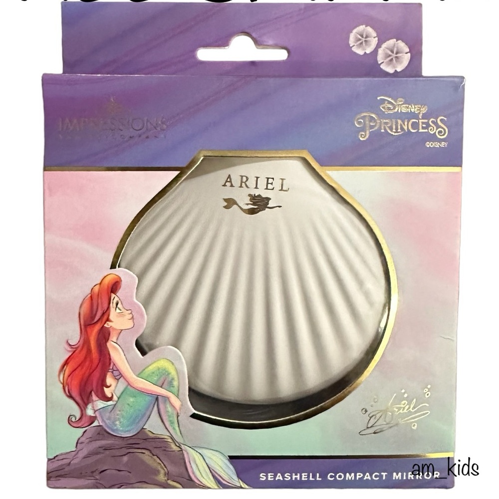 Ariel LED seashell mirror